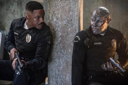Will Smith (l.) und Joel Edgerton im Netflix-Film Will Smith (l.) und Joel Edgerton im Netflix-Film