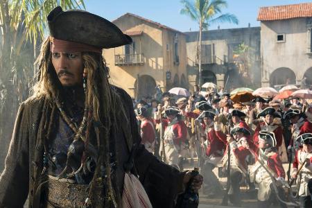 Johnny Depp als Captain Jack Sparrow in der Johnny Depp als Captain Jack Sparrow in der