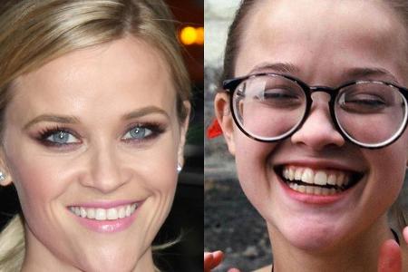 Reese Witherspoon trug als Teenie eine große Brille - doch das strahlende Lächeln ist ihr geblieben Reese Witherspoon trug als Teenie eine große Brille - doch das strahlende Lächeln ist ihr geblieben