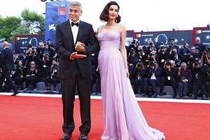 Filmfest statt Familie: Die Clooneys glänzen in Venedig