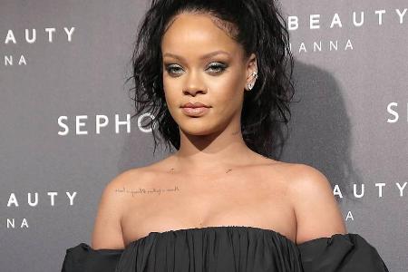 Rihanna bei der Vorstellung von Fenty Beauty am Donnerstagabend in Paris Rihanna bei der Vorstellung von Fenty Beauty am Donnerstagabend in Paris