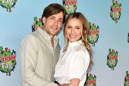 Alena Gerber und Clemens Fritz beim Ferrero Kindertag