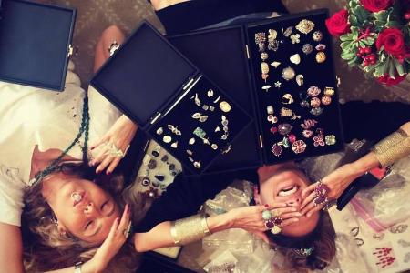 Im Glitzer-Rausch: Heidi Klum (rechts) mit Schmuckdesignerin Ofira Sandberg Im Glitzer-Rausch: Heidi Klum (rechts) mit Schmuckdesignerin Ofira Sandberg