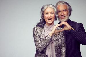 Rebecca Mir und Massimo Sinató um 50 Jahre gealtert