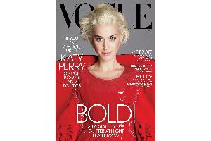 Katy Perry als Lady in Red auf dem "Vogue"-Cover