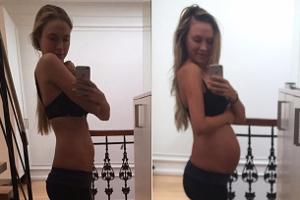 Alena Gerber macht den Babybauch-Vergleich