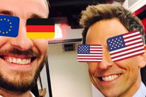 Jan Böhmermann piept sich durch US-Talkshow
