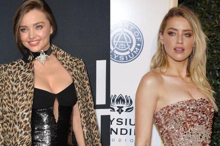 Miranda Kerr (l.) und Amber Heard haben eine Sache gemeinsam Miranda Kerr (l.) und Amber Heard haben eine Sache gemeinsam