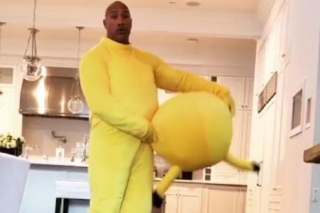 Dwayne Johnson ist für jeden Spaß zu haben Dwayne Johnson ist für jeden Spaß zu haben