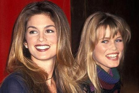 Viel haben sich die Models nicht verändert: Cindy Crawford und Claudia Schiffer Viel haben sich die Models nicht verändert: Cindy Crawford und Claudia Schiffer