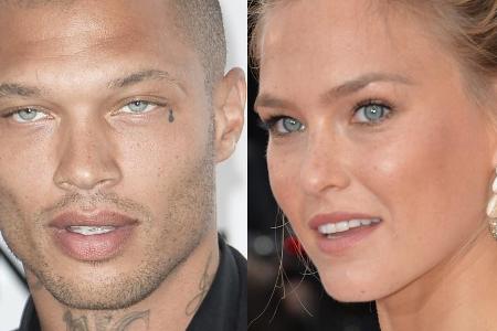 Bar Refaeli (r.) modelt künftig mit Jeremy Meeks Bar Refaeli (r.) modelt künftig mit Jeremy Meeks