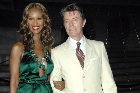 Iman und David Bowie auf einem Event in New York im April 2007 Iman und David Bowie auf einem Event in New York im April 2007