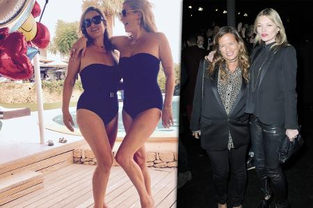 Kate Moss (links) und Jade Jagger (rechts) haben auch mit über 40 noch eine Top-Figur Kate Moss (links) und Jade Jagger (rechts) haben auch mit über 40 noch eine Top-Figur