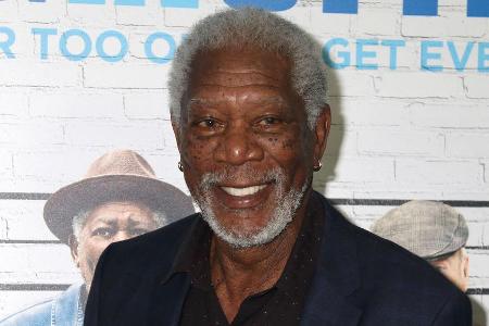 Er hat allen Grund zur Freude: Schauspieler Morgan Freeman Er hat allen Grund zur Freude: Schauspieler Morgan Freeman