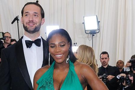 Serena Williams und ihr Verlobter Alexis Ohanian bei der Met Gala im Mai in New York Serena Williams und ihr Verlobter Alexis Ohanian bei der Met Gala im Mai in New York