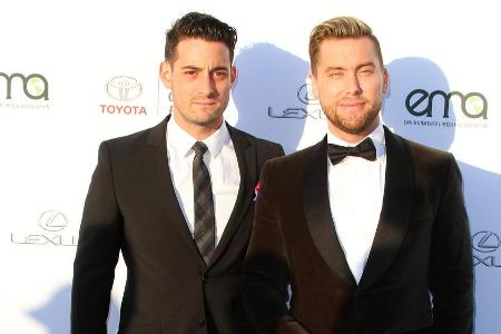 Träumen von eigenen Kindern: Lance Bass (r.) mit seinem Mann Michael Turchin Träumen von eigenen Kindern: Lance Bass (r.) mit seinem Mann Michael Turchin
