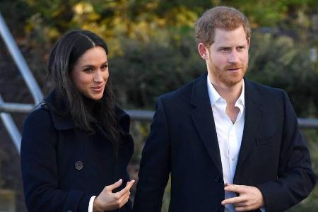 Meghan Markle und Prinz Harry bei ihrem Auftritt in Nottingham am 1. Dezember