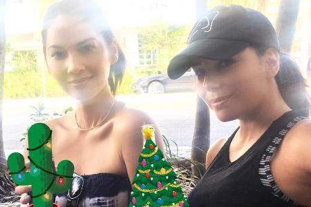 Olivia Munn und Eva Longoria feiern 2017 zusammen Weihnachten Olivia Munn und Eva Longoria feiern 2017 zusammen Weihnachten