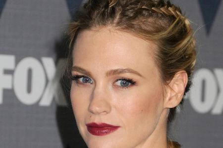 Schauspielerin January Jones trug als eine der ersten Boxer Braids auf dem roten Teppich.