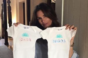 Verrät Cindy Crawford hier das Geschlecht der Clooney-Twins?