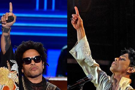 Spielt ein Tribut für Prince: Lenny Kravitz (l.) Spielt ein Tribut für Prince: Lenny Kravitz (l.)