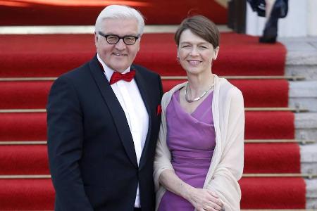 Elke Büdenbender und Frank-Walter Steinmeier bei einem Staatsbankett im Schloss Bellevue 2015