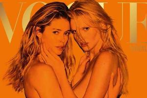 Doutzen Kroes und Lara Stone nackt auf dem "Vogue"-Cover
