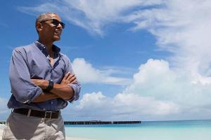 Barack Obama macht Urlaub auf Marlon Brandos Insel