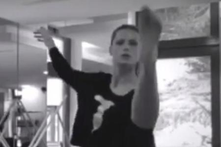 Wie eine Primaballerina: Michelle Hunziker Wie eine Primaballerina: Michelle Hunziker