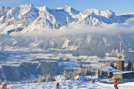 Schladming (Österreich): Willkommen im Ennstal! Die über 120 Kilometer Piste eignen sich vor allem für Familien. Wer es rasa...