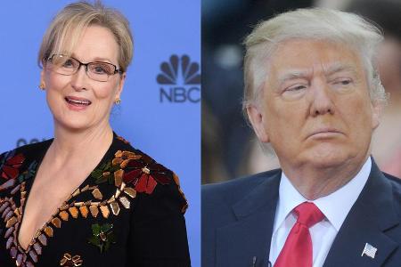 Meryl Streep und Donald Trump haben unterschiedliche Ansichten Meryl Streep und Donald Trump haben unterschiedliche Ansichten