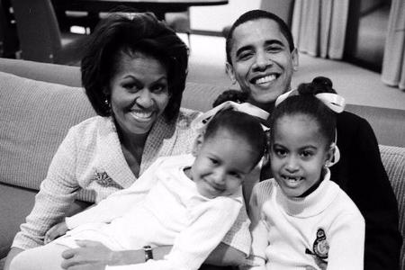 Ein altes Foto der Obama-Familie Ein altes Foto der Obama-Familie