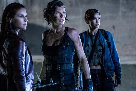 An starken Frauenrollen mangelt es jedenfalls nicht (v.l.n.r: Ali Carter, Milla Jovovich, Ruby Rose)