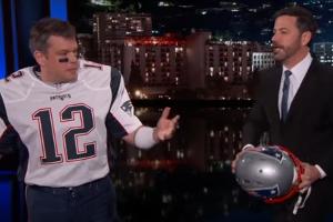 Matt Damon als Tom Brady bei Jimmy Kimmel