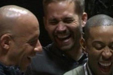 Vin Diesel (v.l.n.r.), Paul Walker und Ludacris einst bei Dreharbeiten