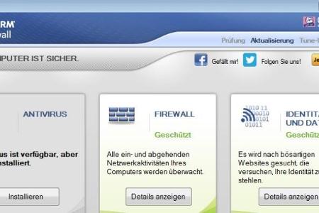ZoneAlarm - ZoneAlarm ist vor allem aufgrund seiner Firewall interessant, die zusätzlich zur Windows-Firewall wirkt.