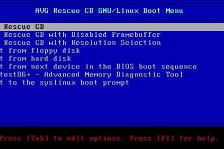 AVG Rescue CD - Auch diese Software stellt eine bootbare CD mit Linux-Umgebung bereit, um Geräte von Viren zu befreien.