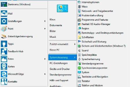Hier läuft Windows 10 - doch Startmenü und Optik werden von Classic Shell diktiert.