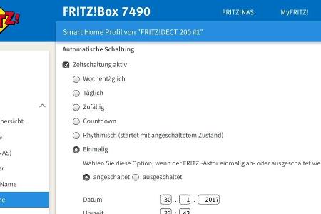 Zeitschaltung für die Fritz Dect 200.