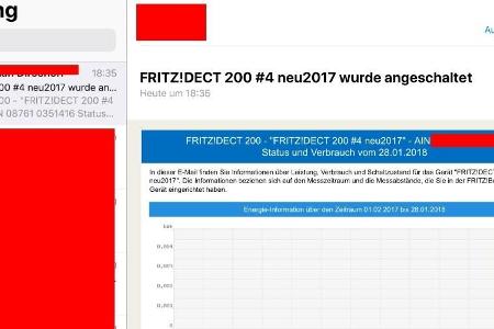 Mailbenachrichtigung im Postfach.