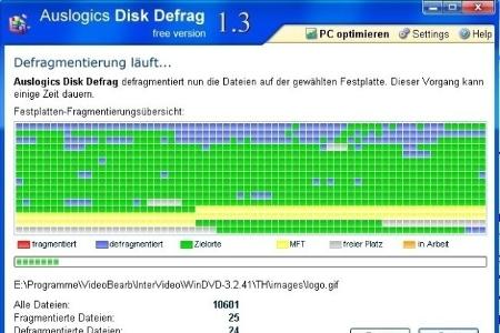 Die Software Disk Defrag schafft mehr Tempo für die Festplatte. Denn sie defragmentiert die Dateien auf der Festplatte und b...