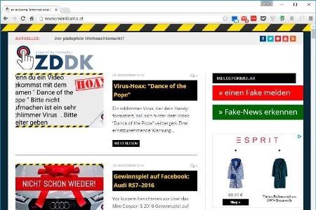 Aktuelle Fake-News, falsche Gewinnspiele, Zeitungsenten und Kurioses aus dem Netz findet sich auf der Website Mimikama.