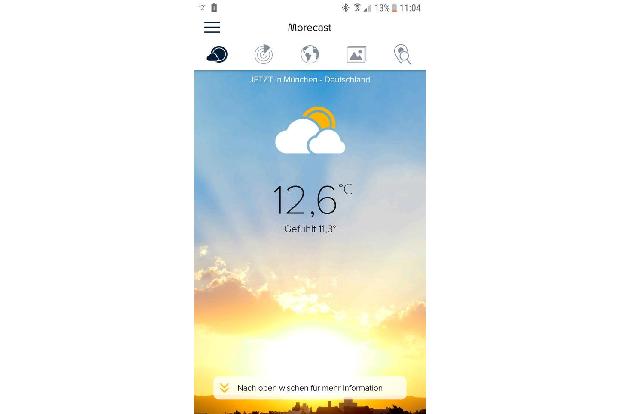 Morecast - Wetter Vorhersage & Radar & Routen