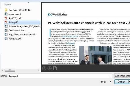 Die Winword- Funktion PDF Reflow ermöglicht es, PDF Dateien mit Word zu öffnen und zu bearbeiten.