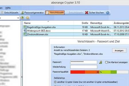 aborange Crypter - aborange Crypter arbeitet nach dem AES-Verfahren, um Ihre Texte, Dateien und E-Mails sicher zu verschlüss...