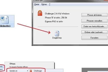 Challenger - Challenger verschlüsselt Ordner, Dateien oder ganze Laufwerke und kann sogar auf einem USB-Stick gespeichert we...