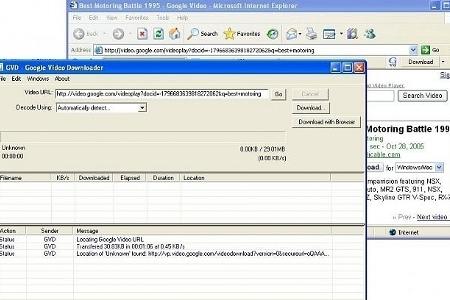 GV Downloader erlaubt das bequeme Herunterladen von Video-Clips, die über Dienste wie Youtube, Google Video, Break oder Putf...