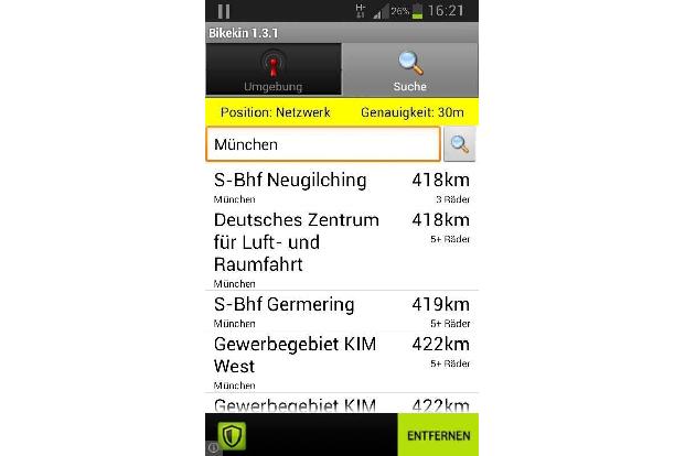Mobiler Fahrrad-Verleih: Bikekin