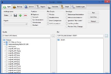 Toucan sichert Ihre Daten und synchronisiert Verzeichnisse. Die Daten können per 7-Zip komprimiert und per AES-256 sicher ve...