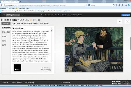 Google Art Project - Über 70.000 Objekte sind so für den Besucher virtuell zugänglich.